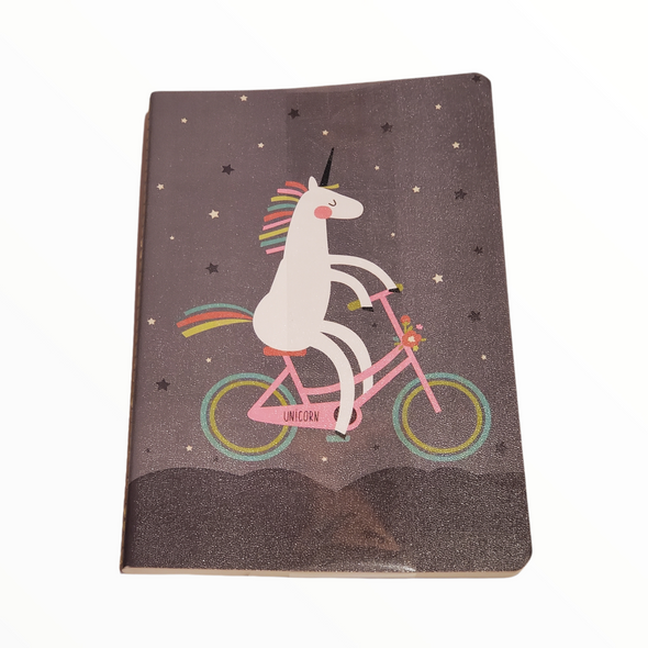 Unicorn on a Bicycle | Lined Journal