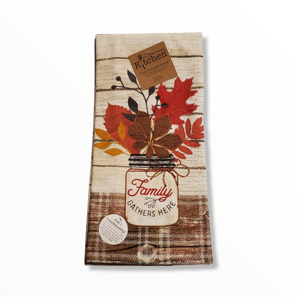 Family Gathers Here | 2-in-1 Functionality Towel