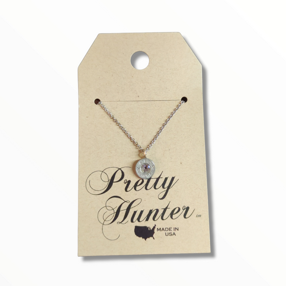 'Delicately Strong' Silver Bullet Necklace