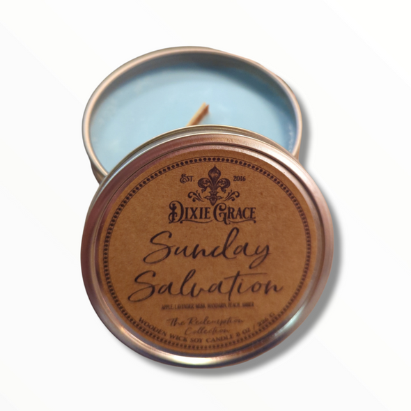 Sunday Salvation - Wooden Wick Candle