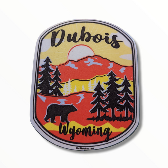 Dubois Wyoming Mountain Sunrise Sticker