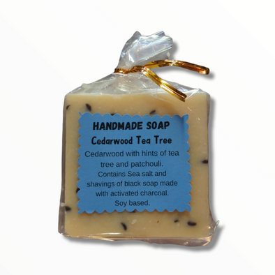 Cedarwood Tea Tree Artisan Soap | Earthy Fragrance
