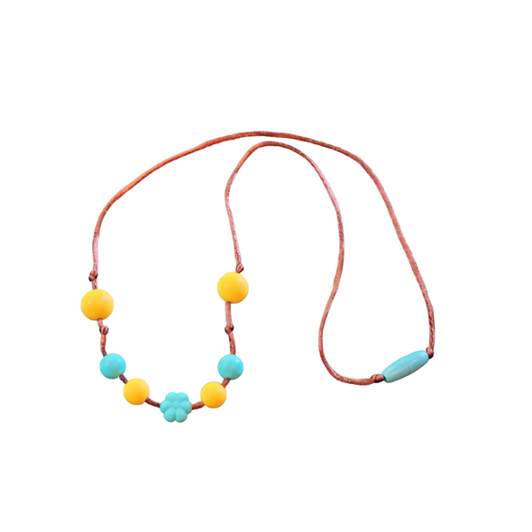 Sunshine and flowers teething necklace