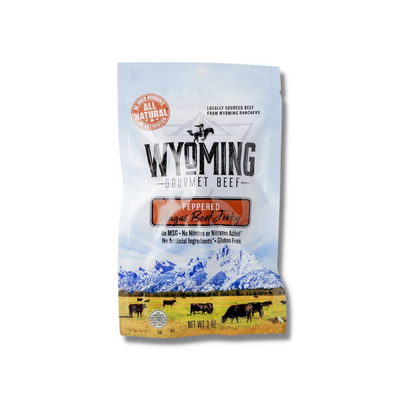 3 oz. Peppered Jerky | Pure Wyoming Beef