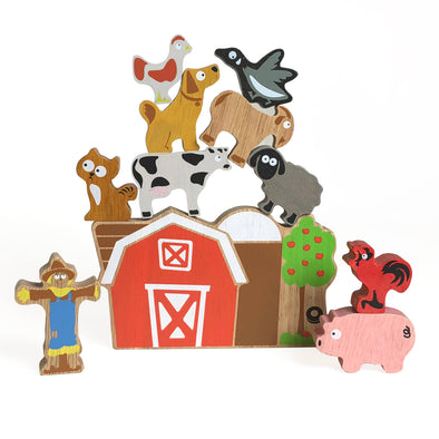 Balance Barn Game - Stacking Game & Farm Playset