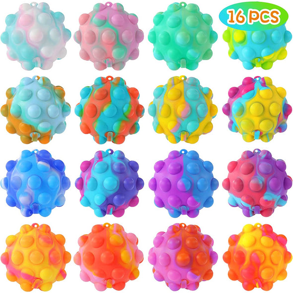 Mini Pop It Simple Dimple Stress Free Ball Kid Toys Assorted