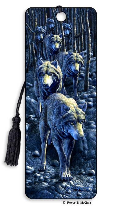 3D Royce bookmark - Wolf Pack