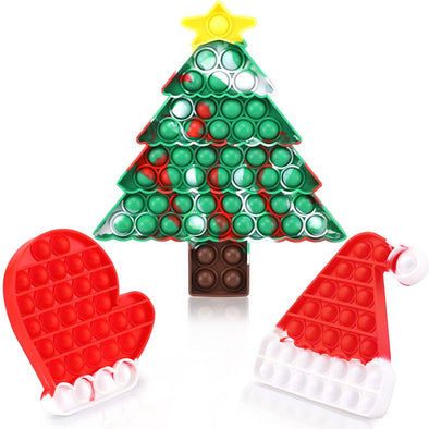 Wholesale Christmas Fun Pop It Fidget Toys