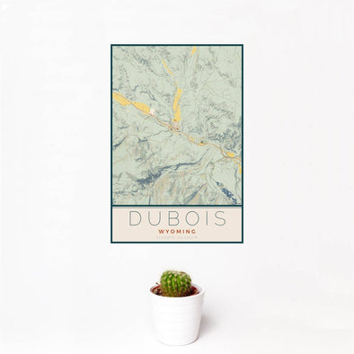 Dubois Woodblock Map Print