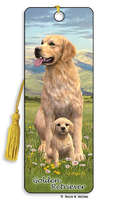 3D Dog Bookmark - Golden Retriever