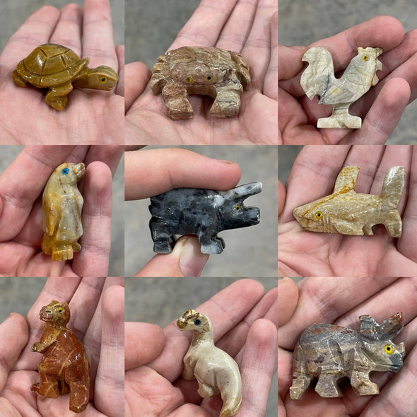 Soapstone Animal Totem Figurines