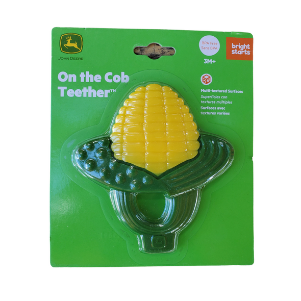 John Deere teether | Yellow Corn on the Cob