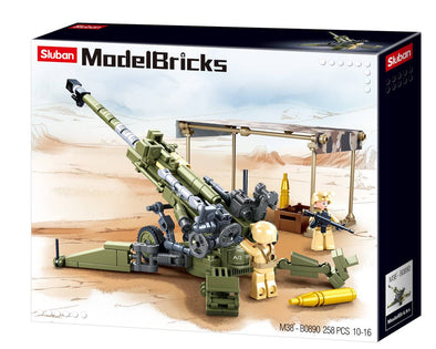 Model Bricks M777 Howitzer Army Building Brick Kit (258 pcs)