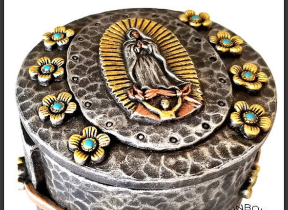 Virgin Mary Guadalupe Jewelry Trinket Box