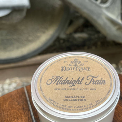 Midnight Train - Wooden Wick Candle
