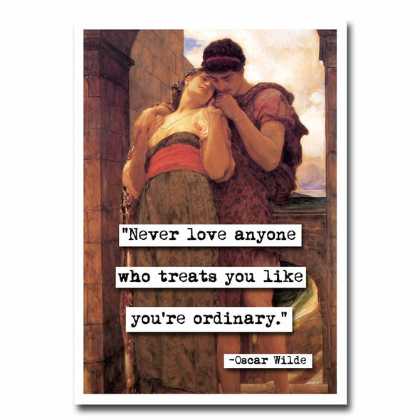 Oscar Wilde Love Quote Greeting Card