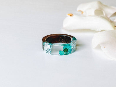 Epoxy resin & wood rings