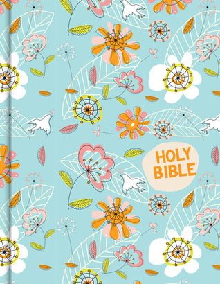 CSB Journal and Draw Bible Blue Flowers