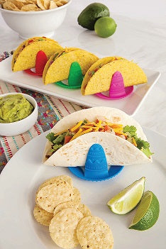 Multi-Colored Sombrero Taco Holders - Set of 4