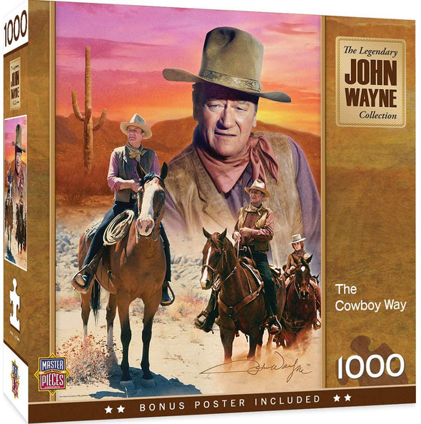 The Cowboy Way 1000 Piece Puzzle | John Wayne