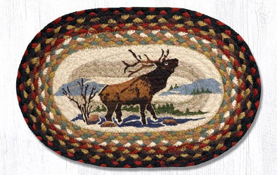 Winter Elk Trivet- all natural jute